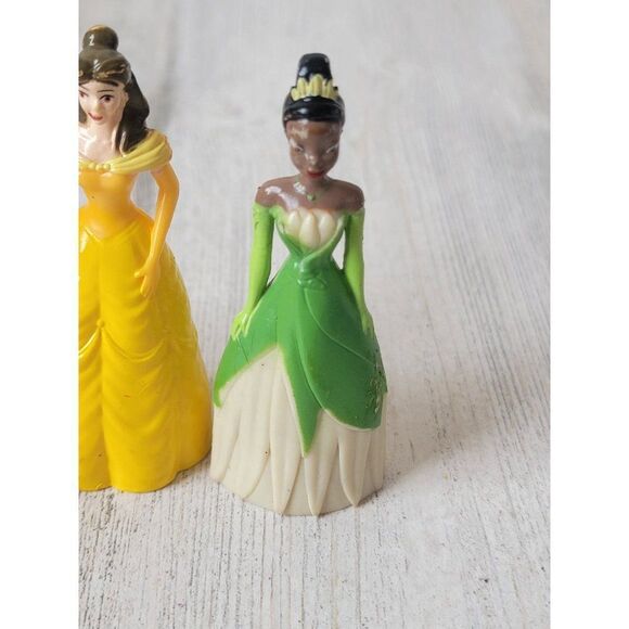 Snow White Bell beauty Beast Tiana princess frog set Disney Pixar toy - Picture 5 of 12